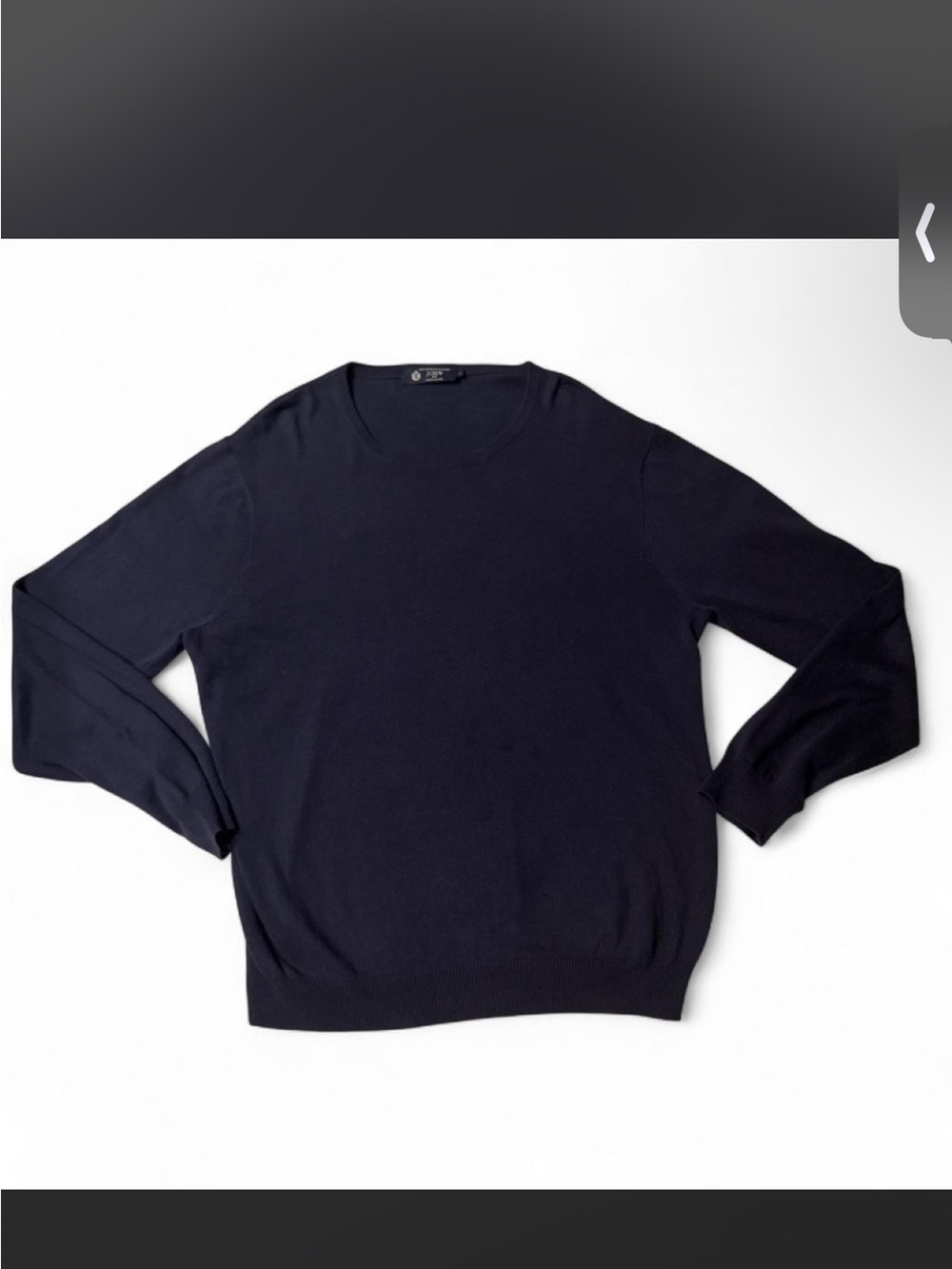 J. Crew cotton Cashmere Blend Men's Classic Crewneck Sweater - Navy